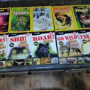 National Geographic Kids Reptile and Wildlife Book Set - 10 Books Level 1